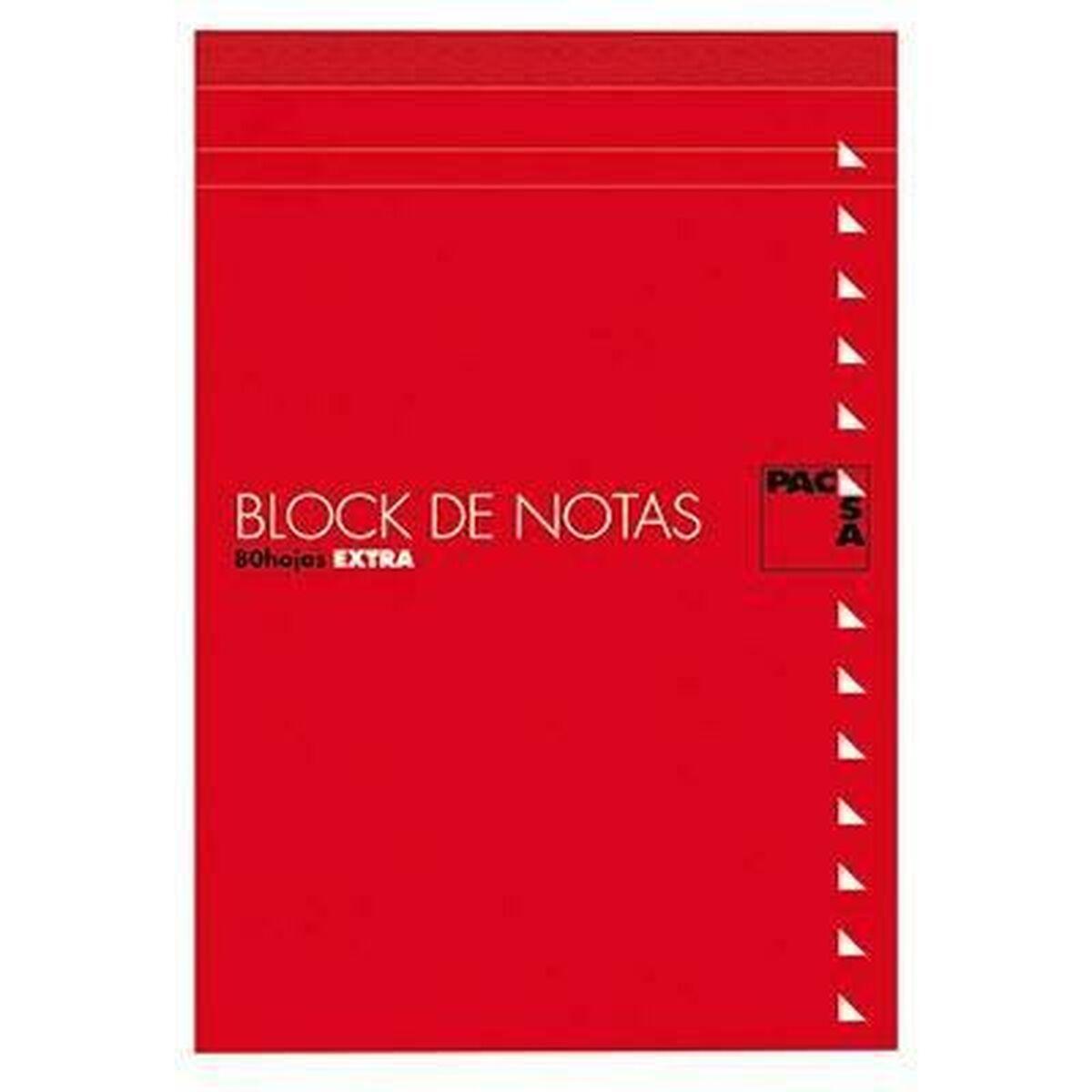 Bloc de Notas Pacsa Din A4 80 Hojas Con Tapa 10 Piezas 10 Unidades