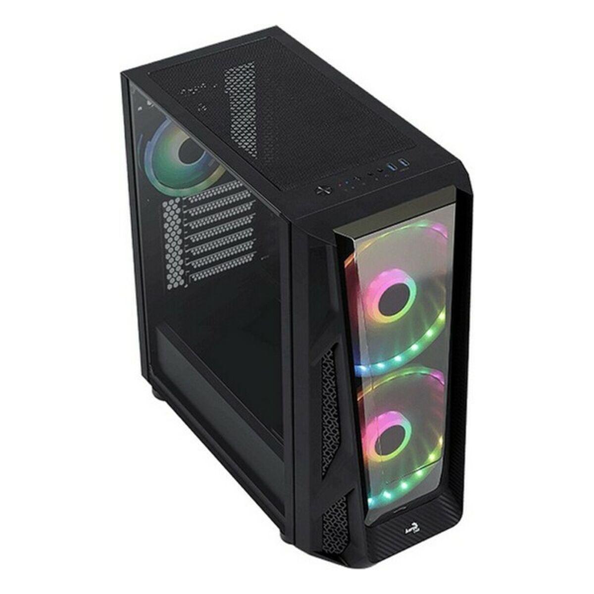 Caja Semitorre Micro ATX / Mini ITX / ATX Aerocool ACCM-PB20033.11 RGB USB 3.0 Ø 20 cm Negro