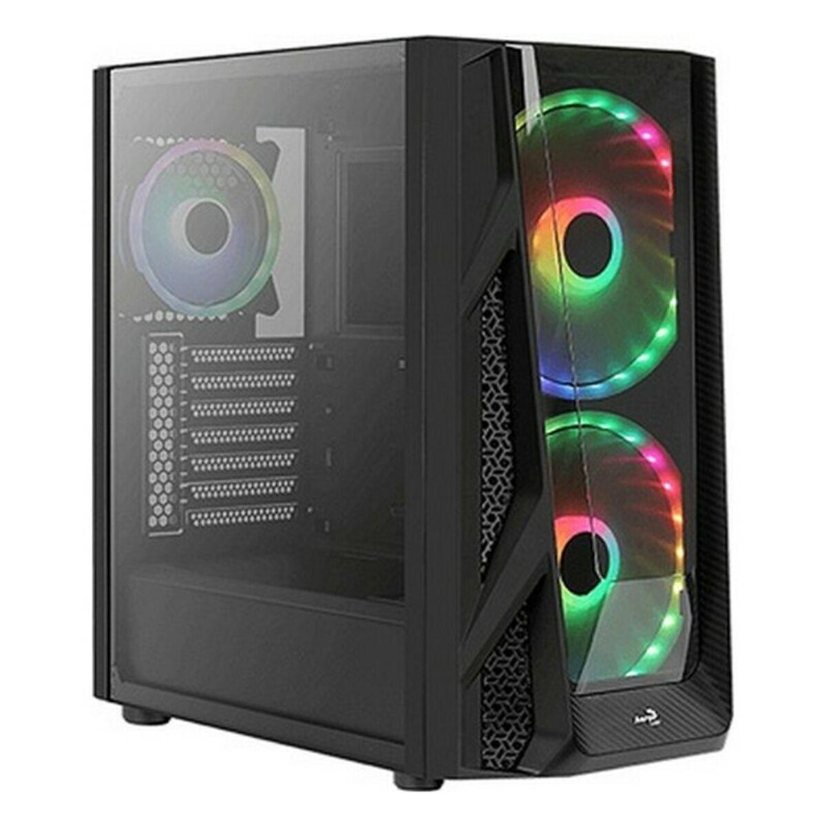 Caja Semitorre Micro ATX / Mini ITX / ATX Aerocool ACCM-PB20033.11 RGB USB 3.0 Ø 20 cm Negro