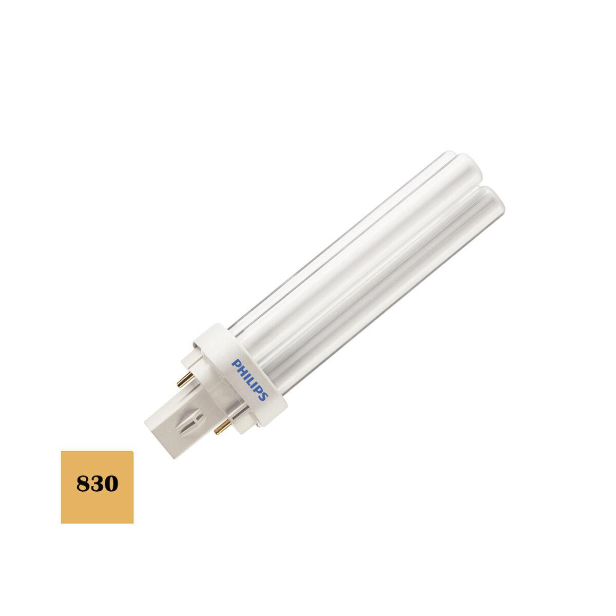 Bombilla fluorescente Philips lynx d Blanco B 26 W 1800 Lm