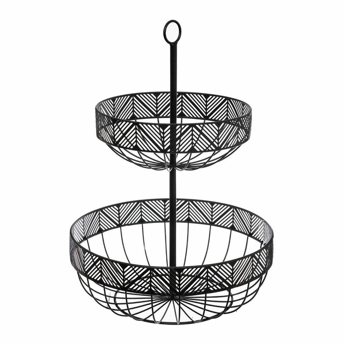 Frutero 5five Simply Smart Negro Metal 30 x 30 x 42 cm