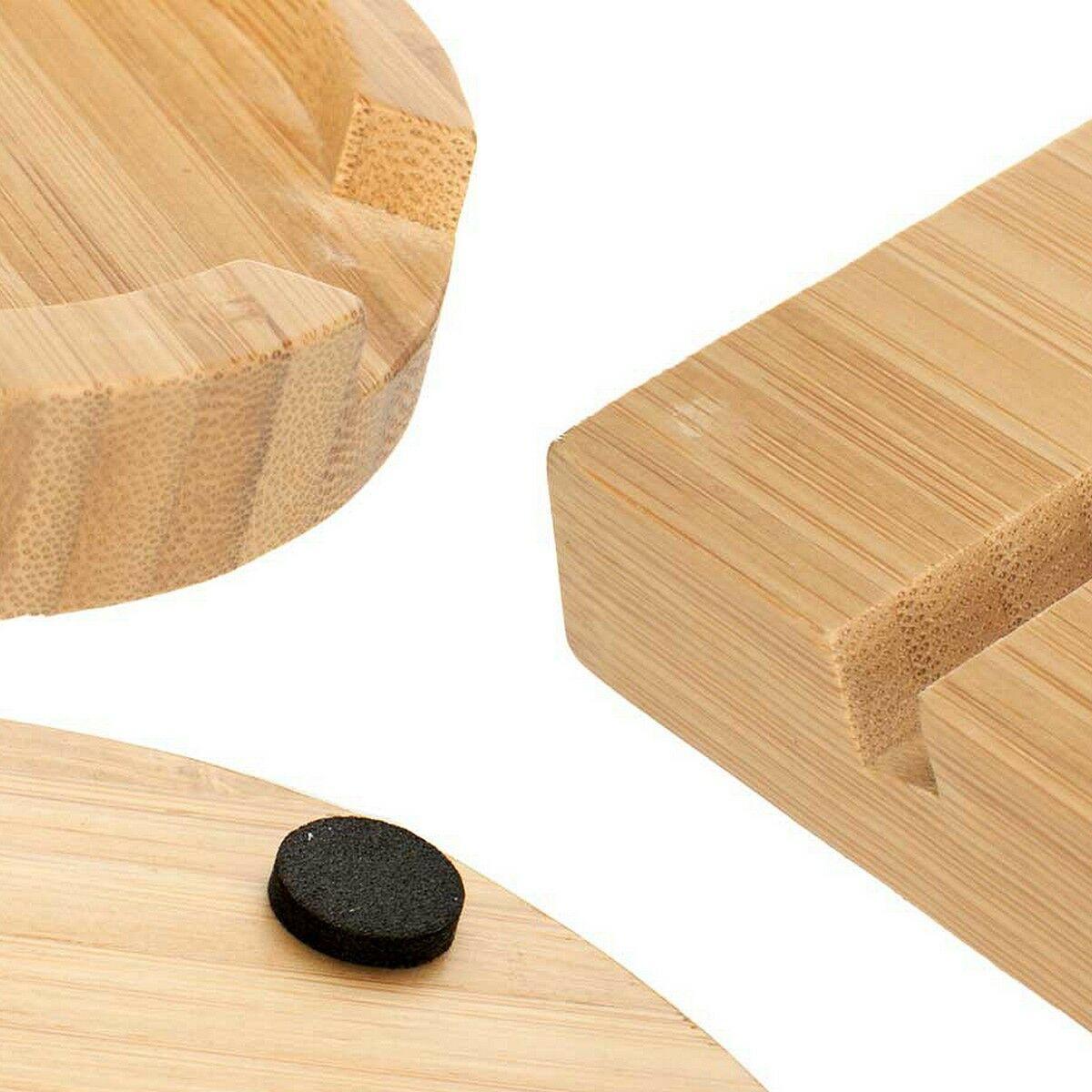Reposacucharas Soporte Bambú (12,7 x 20,5 x 3,5 cm)