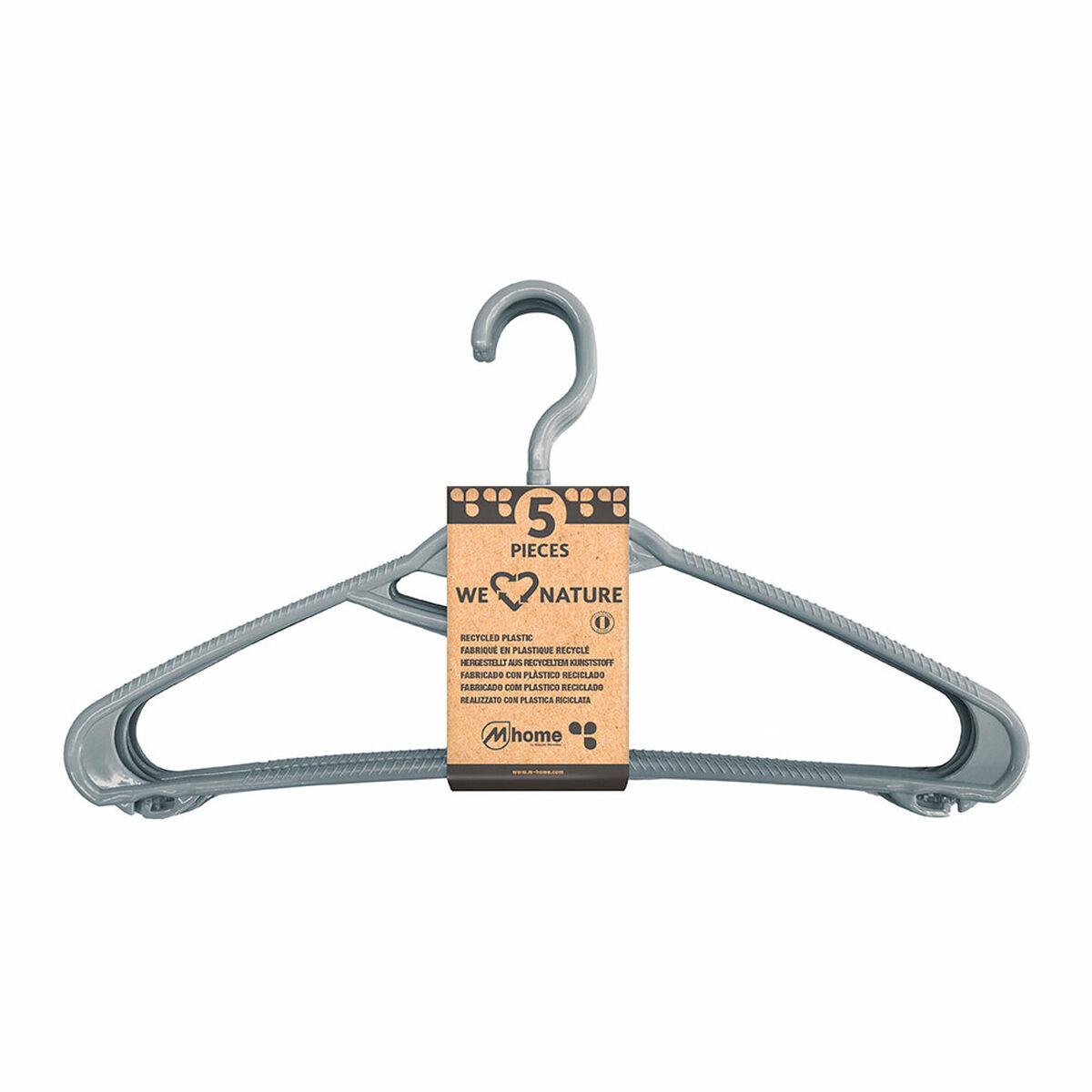 Perchas Mondex We Nature 42 cm Plástico reciclado 5 Unidades