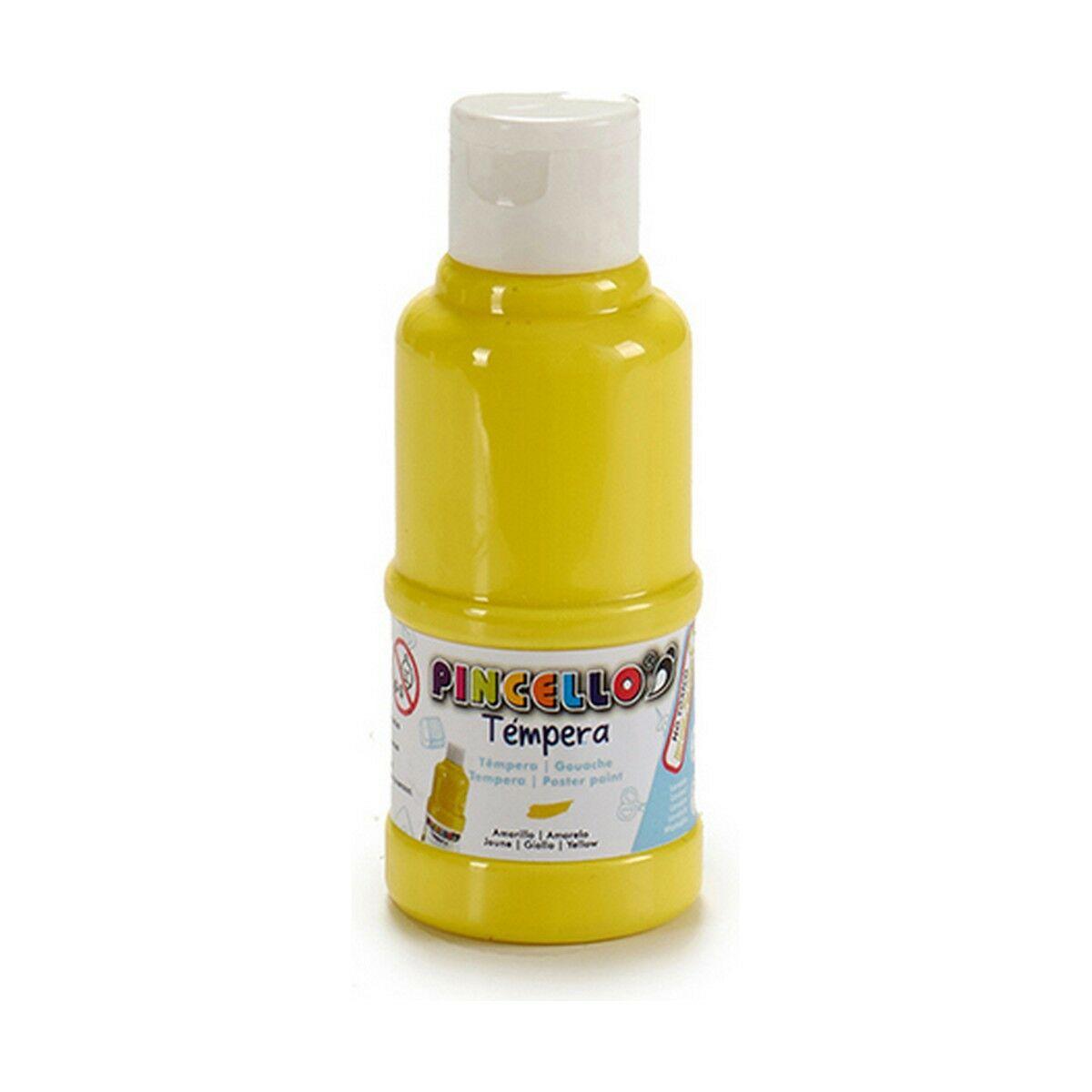 Témperas Pincello Amarillo 120 ml (12 Unidades)