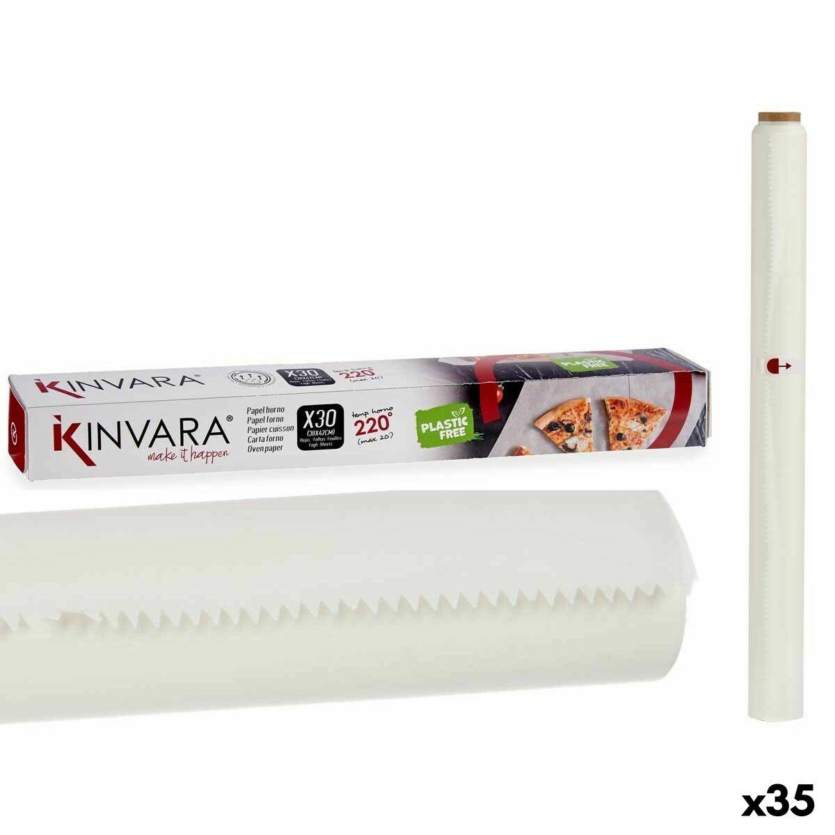 Papel Vegetal Kinvara 190939000475 Celulosa Horno 30 Hojas (35 Unidades)