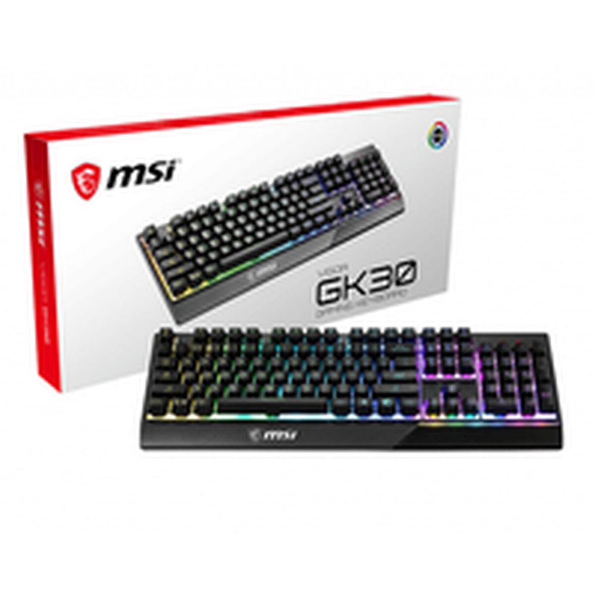 Teclado Gaming MSI Vigor GK30 USB 2.0 RGB Qwerty Español