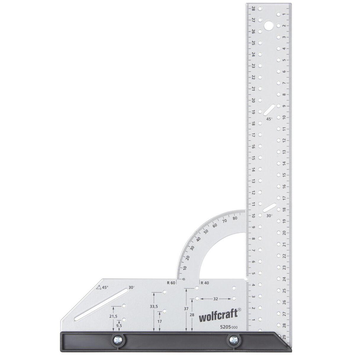 Escuadra Wolfcraft 5205000 Acero (200 x 300 mm)