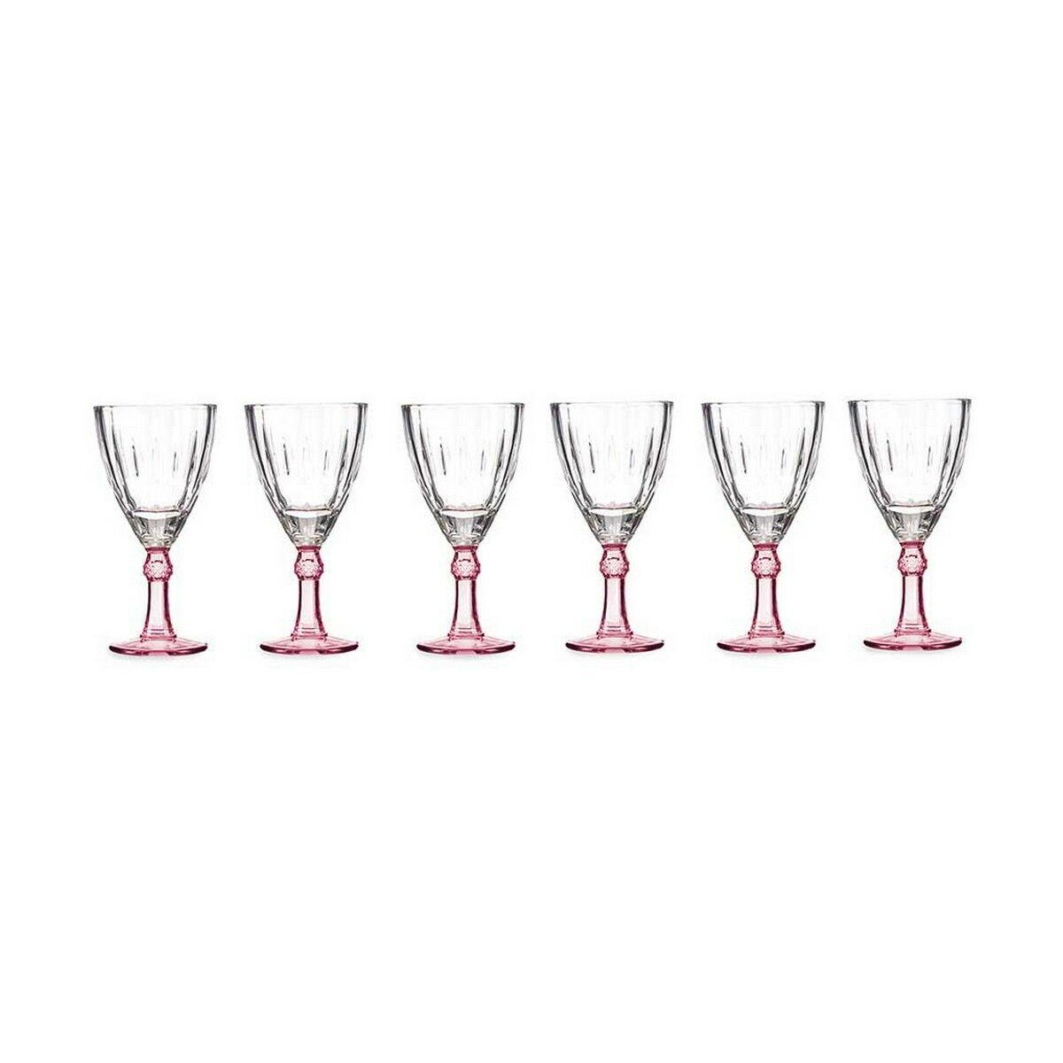 Copa de vino Cristal Rosa 6 Unidades (275 ml)