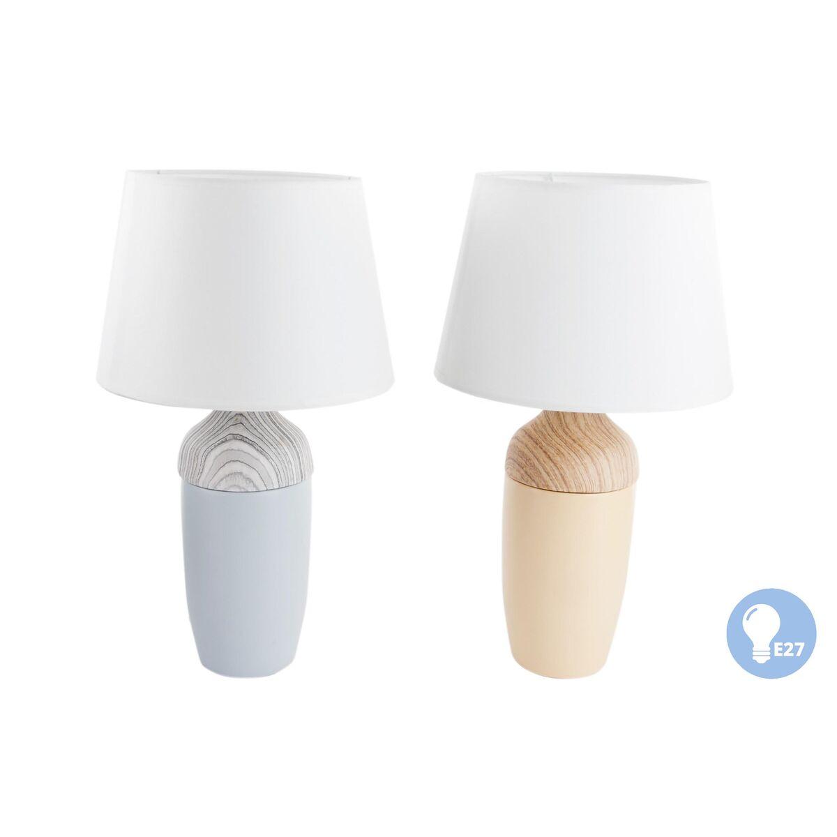 Lámpara de mesa DKD Home Decor Cerámica Marrón Azul marino (2 Unidades)