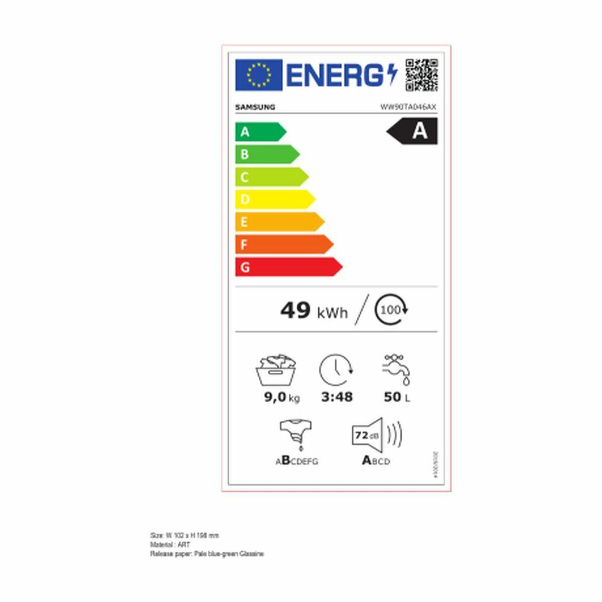 Lavadora Samsung WW90TA046AX 9 kg 1400 rpm 60 cm