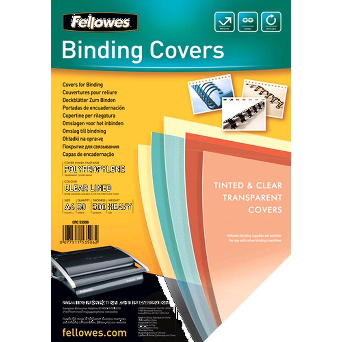 Cubierta Fellowes Fantaisie A4, 50pk Encuadernación Transparente A4 Polipropileno Plástico (50 Unidades)