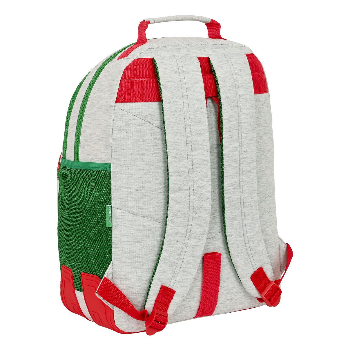 Mochila Escolar Benetton Pop Gris (32 x 42 x 15 cm)