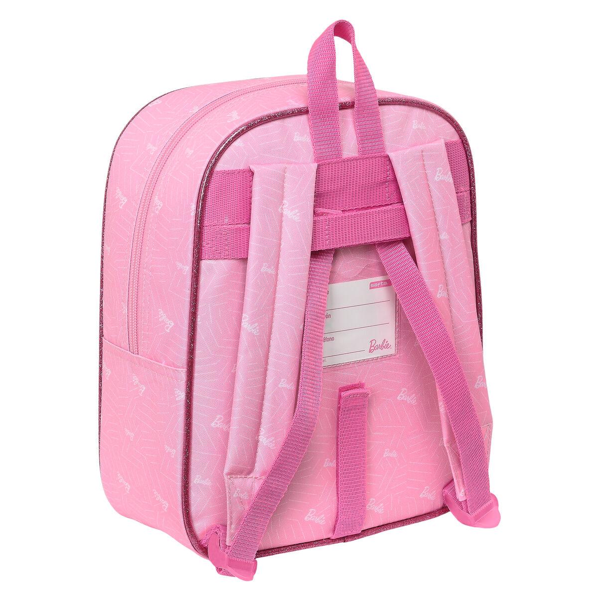 Mochila Infantil Barbie Girl Rosa 22 x 27 x 10 cm
