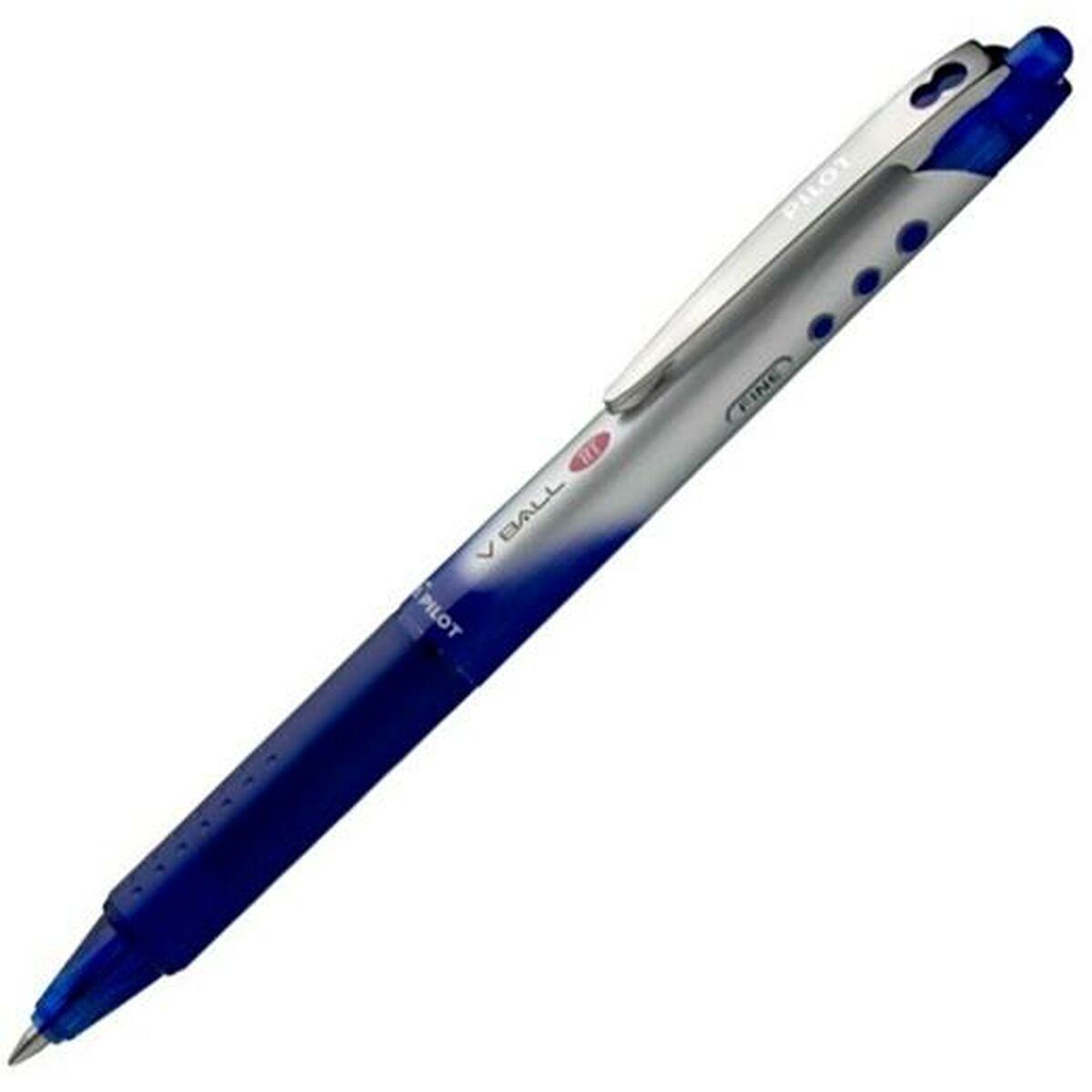 Bolígrafo Roller Pilot V-BALL 07 RT 0,7 mm Azul 0,5 mm (12 Unidades)