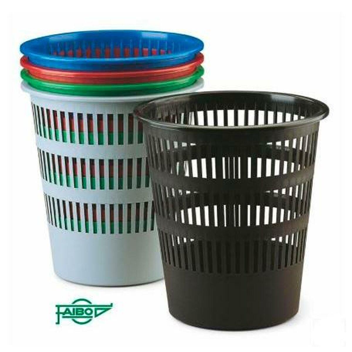 Papelera Faibo Multicolor Polipropileno 12 L (9 Unidades)