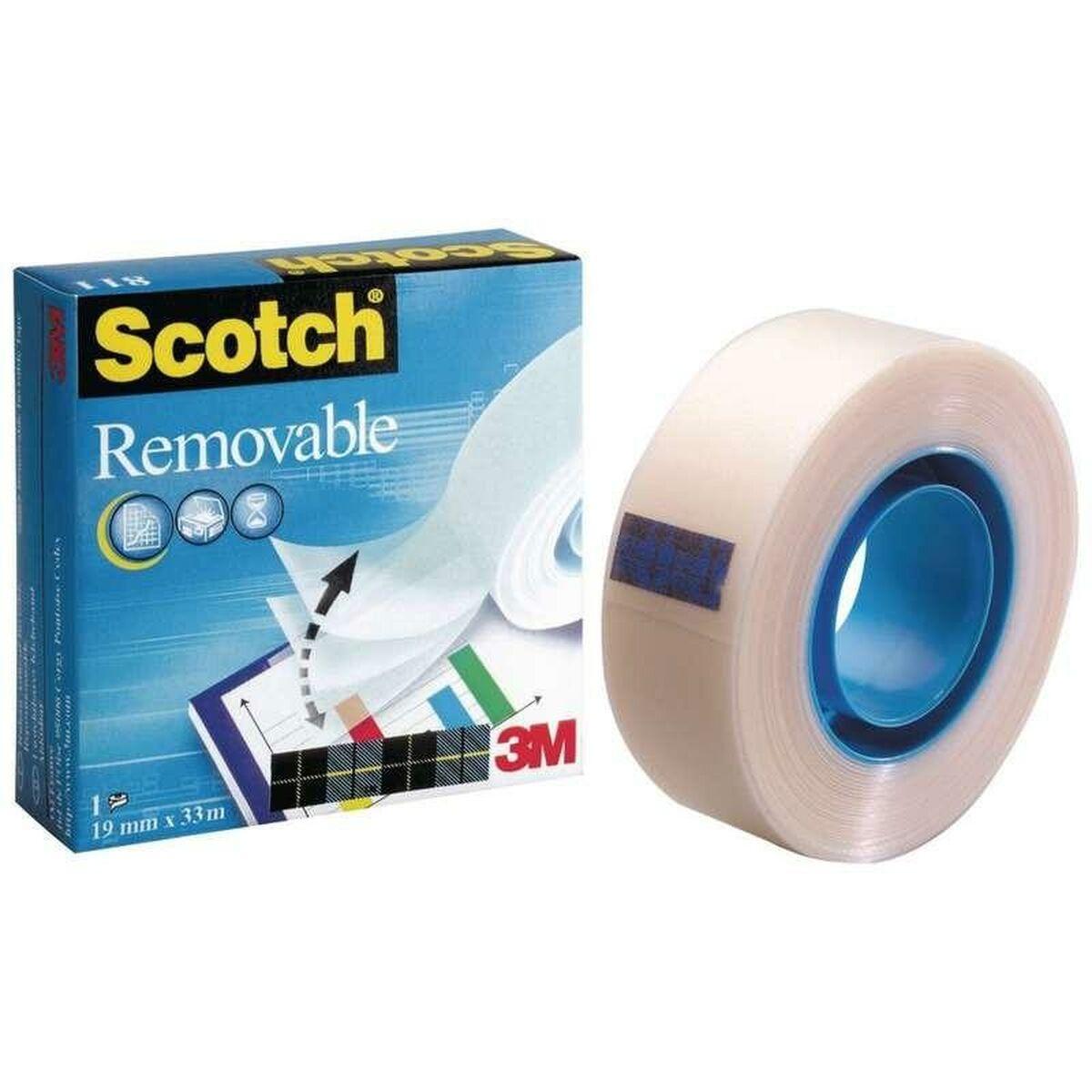 Cinta Adhesiva Scotch Magic 12 Unidades (19 mm x 33 m)
