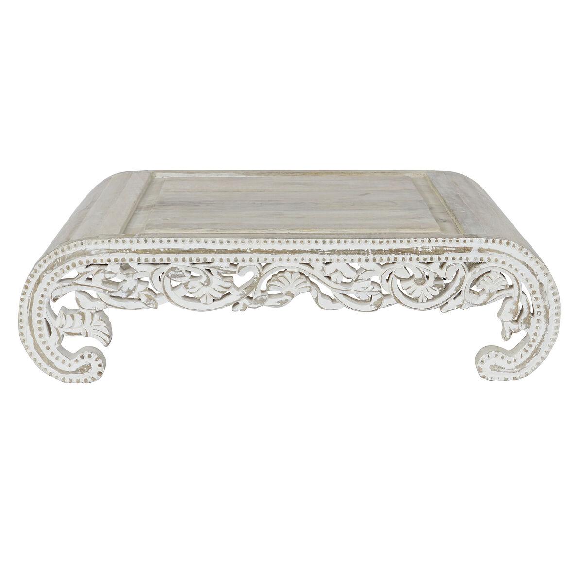 Mesa auxiliar DKD Home Decor Blanco Madera de mango 89 x 63,5 x 25,4 cm