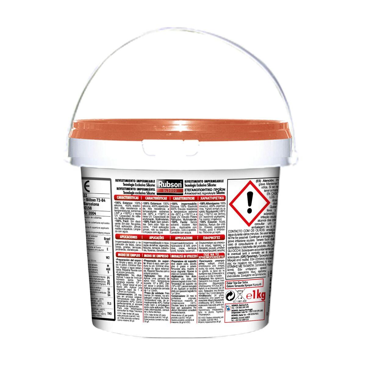 Silicona Rubson aquablock Teja 1 kg