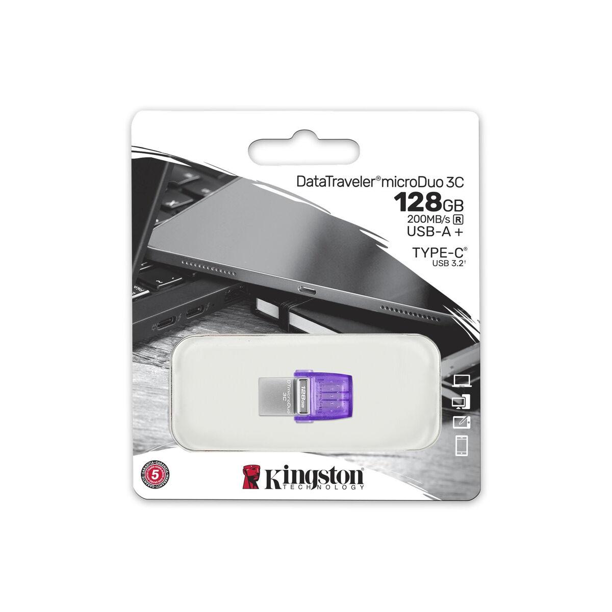 Pendrive Kingston DTDUO3CG3/128GB Negro Morado Acero 128 GB Otros