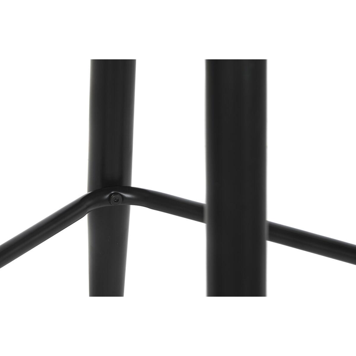 Taburete DKD Home Decor Negro Beige Metal Bicolor (51 x 68 x 110 cm)