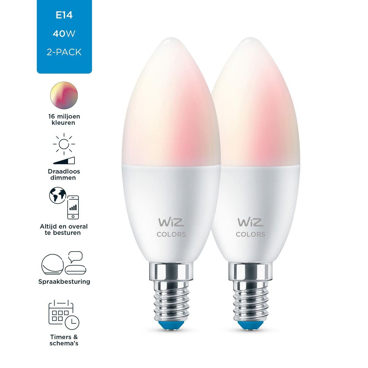 Bombilla LED Vela 4,9 W (Equiv. 40 W) C37 E14 x2