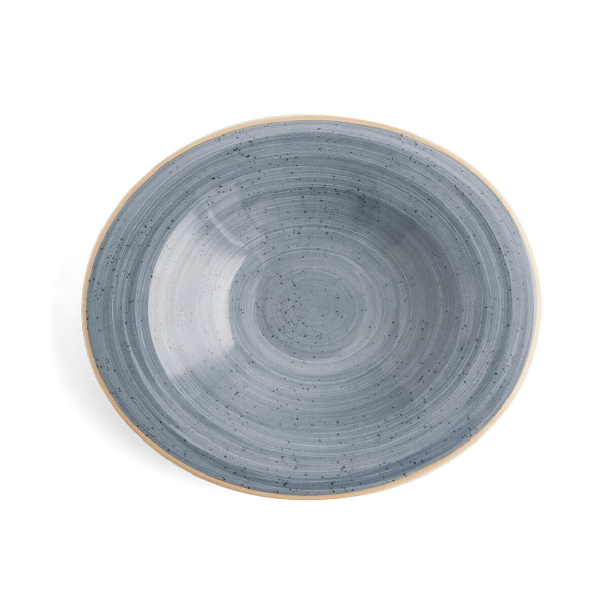Plato Hondo Ariane Terra Cerámica Azul (Ø 29 cm) (6 Unidades)