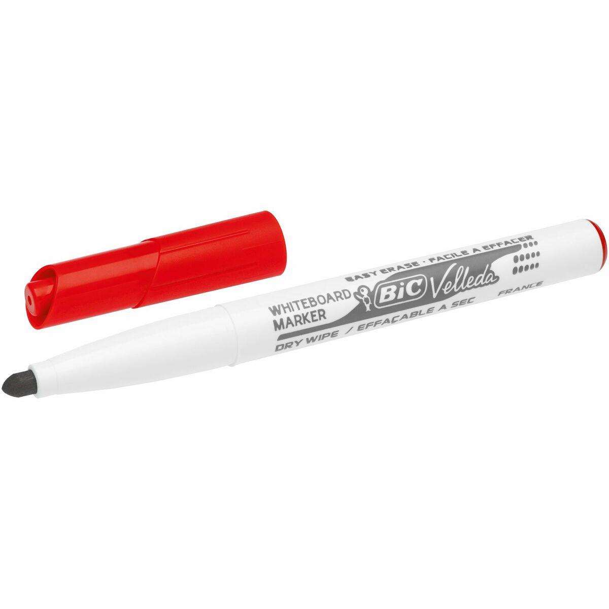 Rotulador Bic Velleda 1741 Pizarra blanca Rojo (12 Unidades)