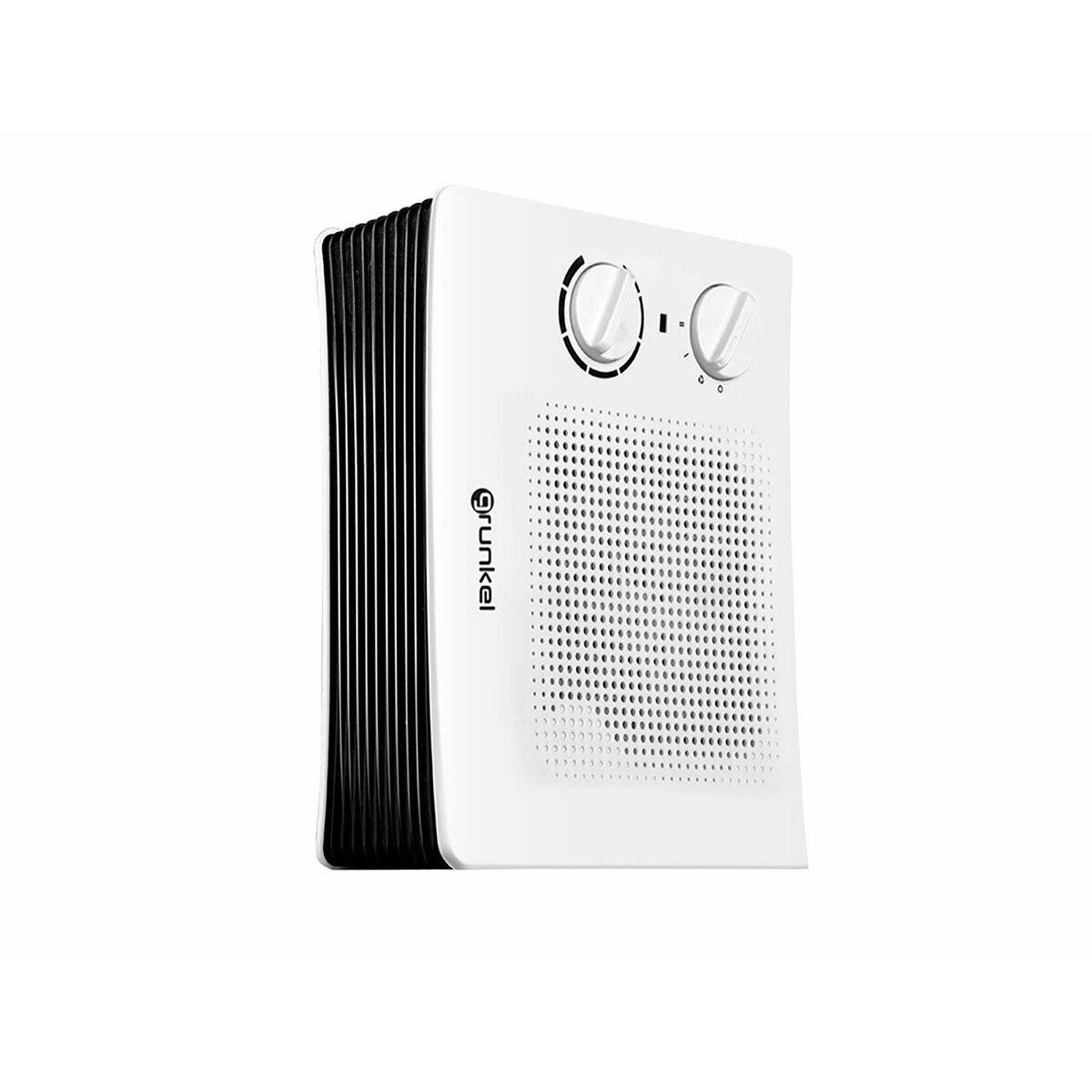 Calefactor Portátil Grunkel 2000 W 220-240 V 2 Posiciones Blanco Gris 1500 W