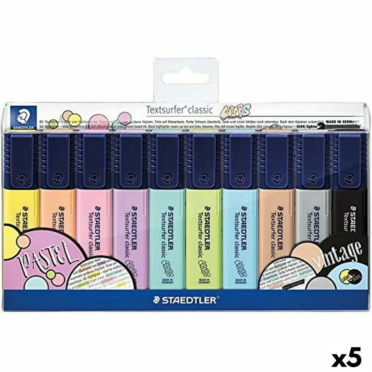 Set de Marcadores Fluorescentes Staedtler Textsurfer Classic Pastel & Vintage Vintage Pastel (5 Unidades)