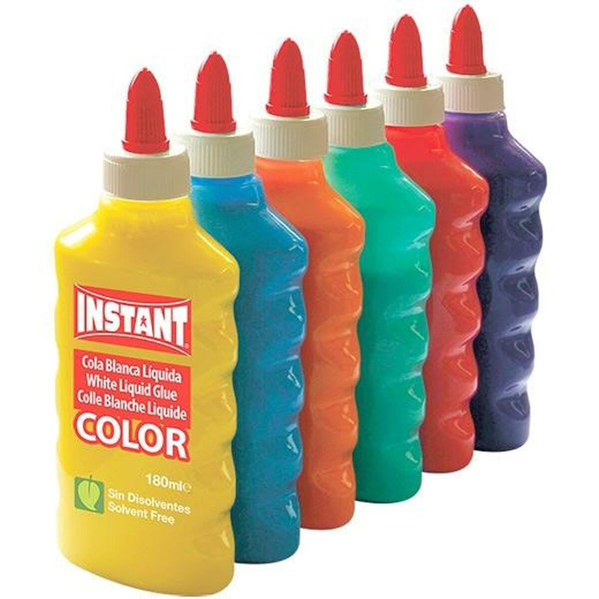 Pegamento en gel Playcolor Instant Multicolor 6 Piezas 180 ml