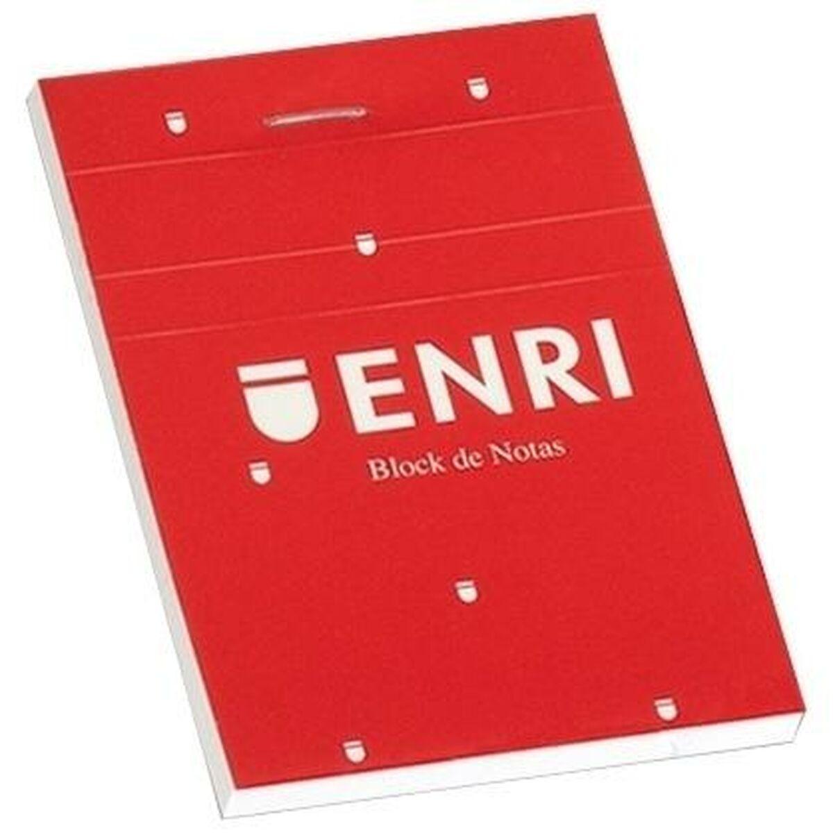 Bloc de Notas ENRI Rojo A4 80 Hojas (5 Unidades)