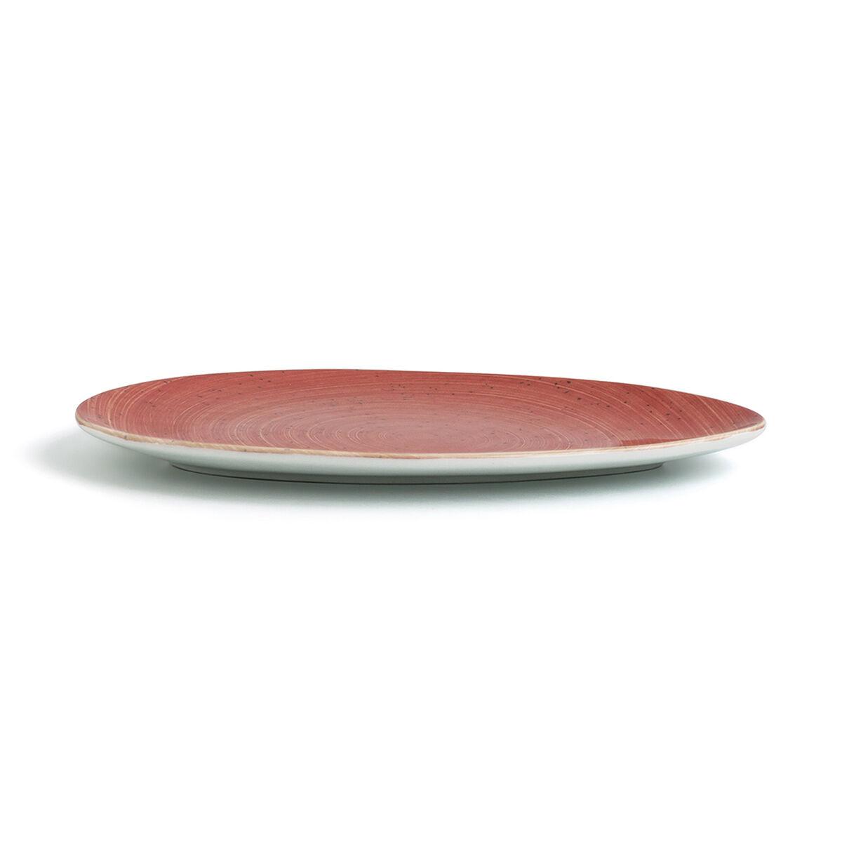Plato Llano Ariane Terra Triangular Cerámica Rojo (Ø 29 cm) (6 Unidades)
