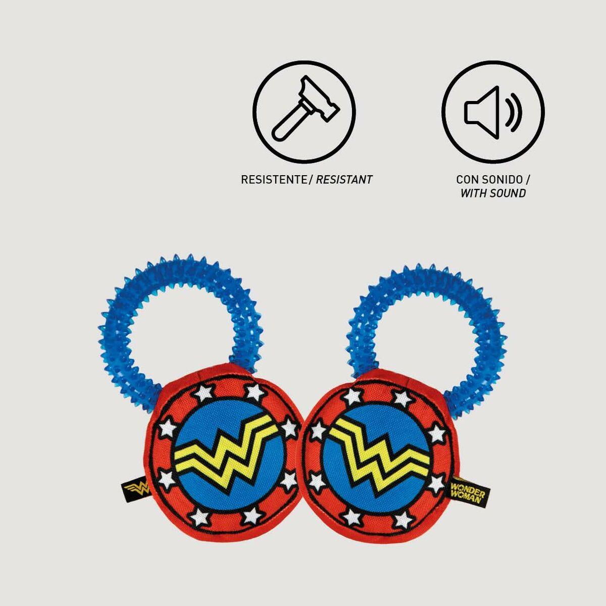 Juguete para perros Wonder Woman   Azul 100 % poliéster