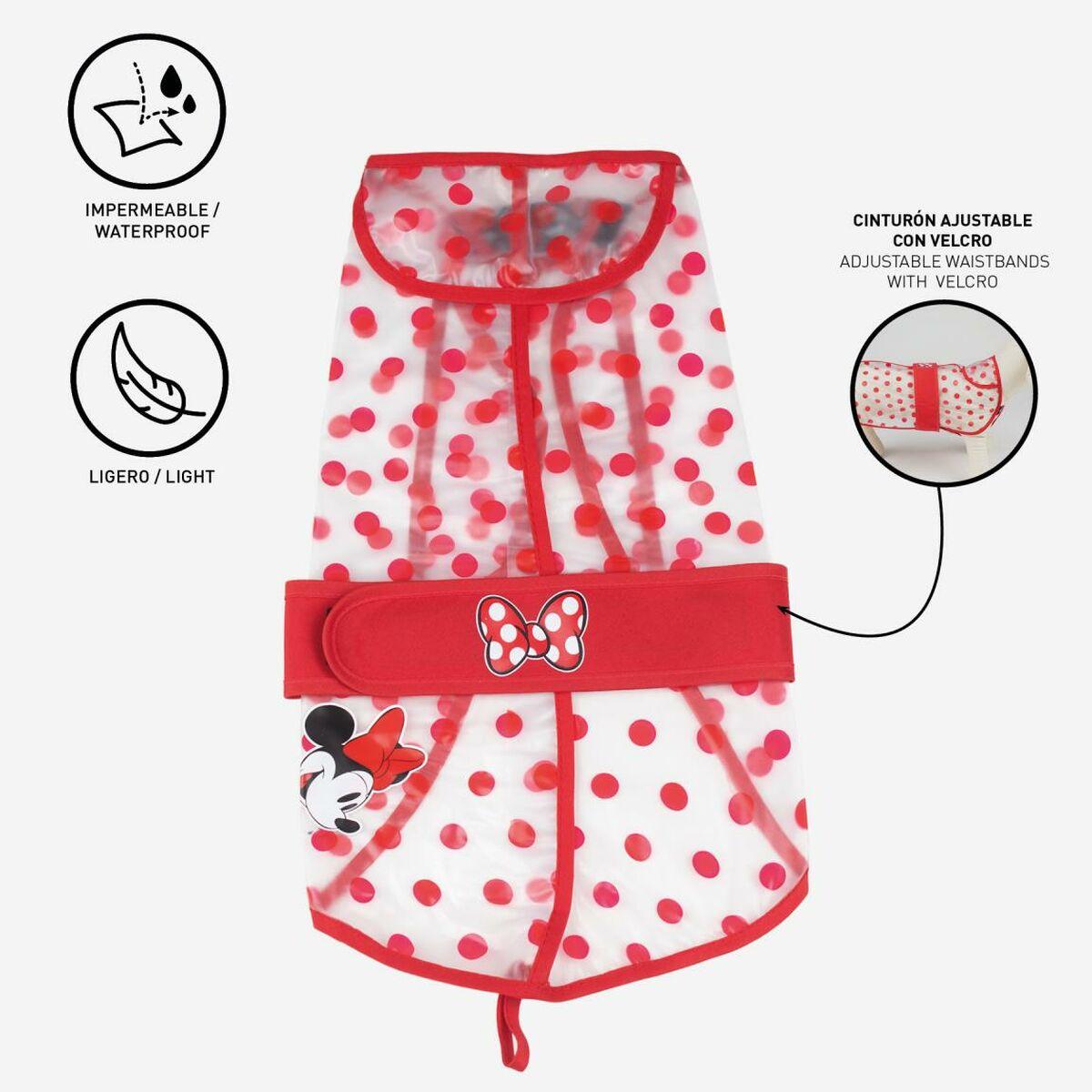 Chubasquero para Perro Minnie Mouse Rojo