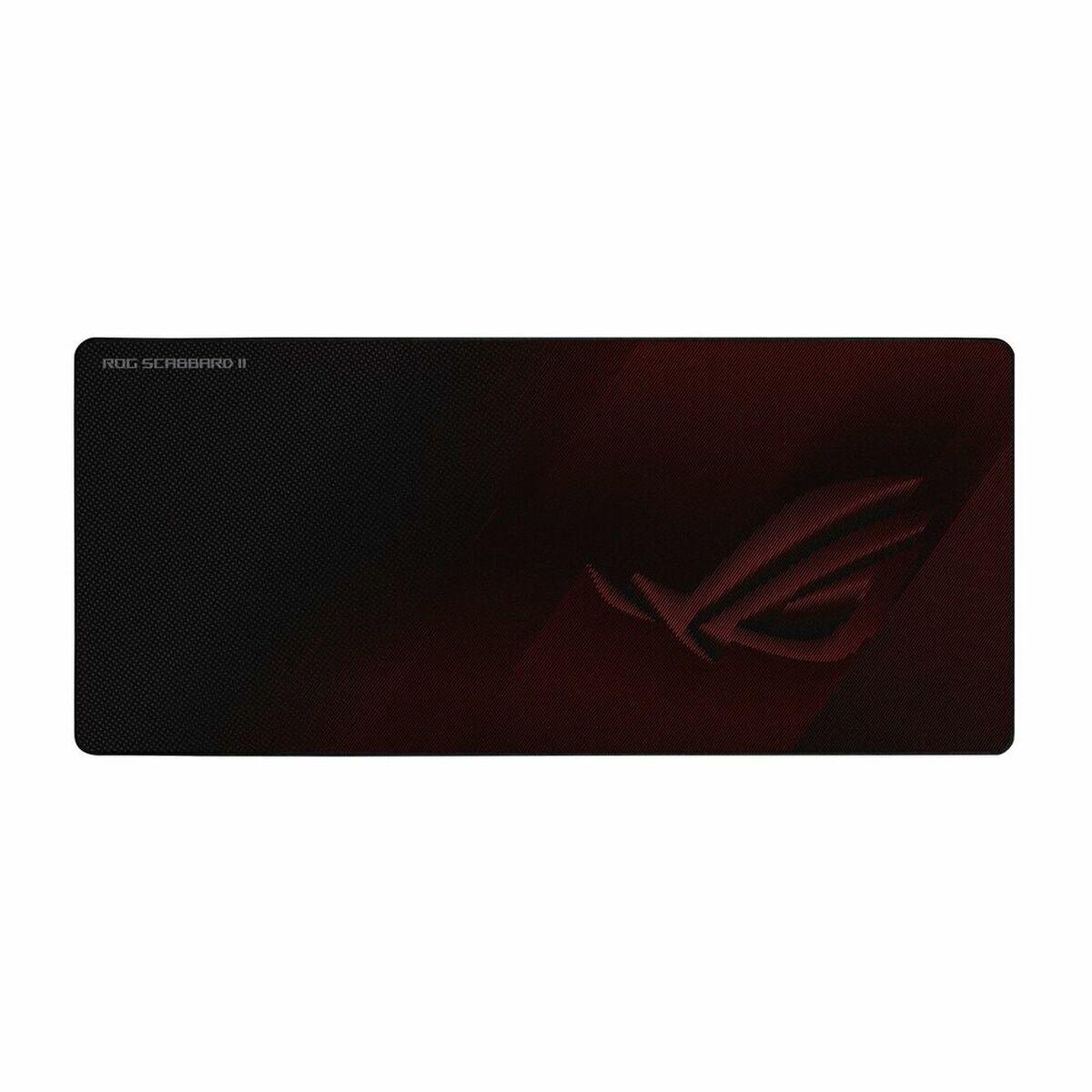 Alfombrilla Antideslizante Asus Scabbard II Rojo 90 x 40 cm Negro