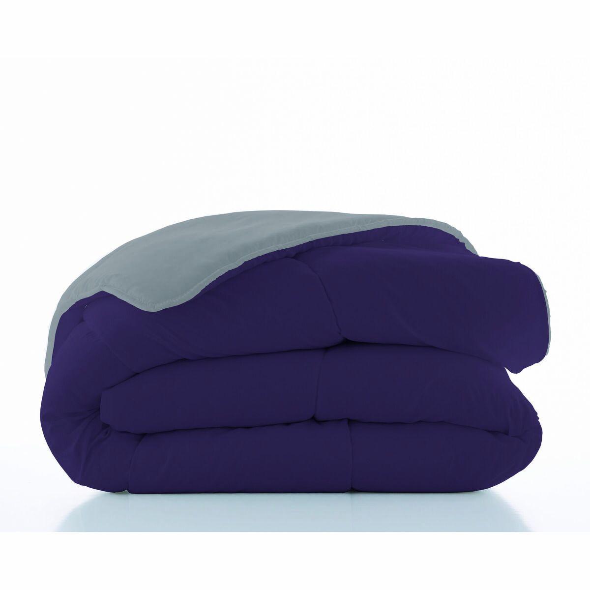 Relleno Nórdico Naturals Colors Gris 300 gsm Berenjena (240 x 260 cm) (Cama de 135/150)