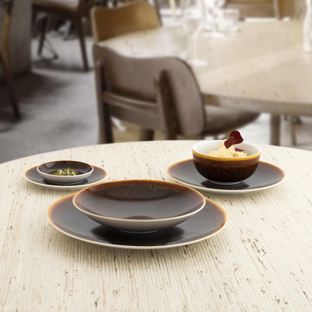 Bol para Aperitivos Ariane Decor Marrón Cerámica 12 cm (12 Unidades)