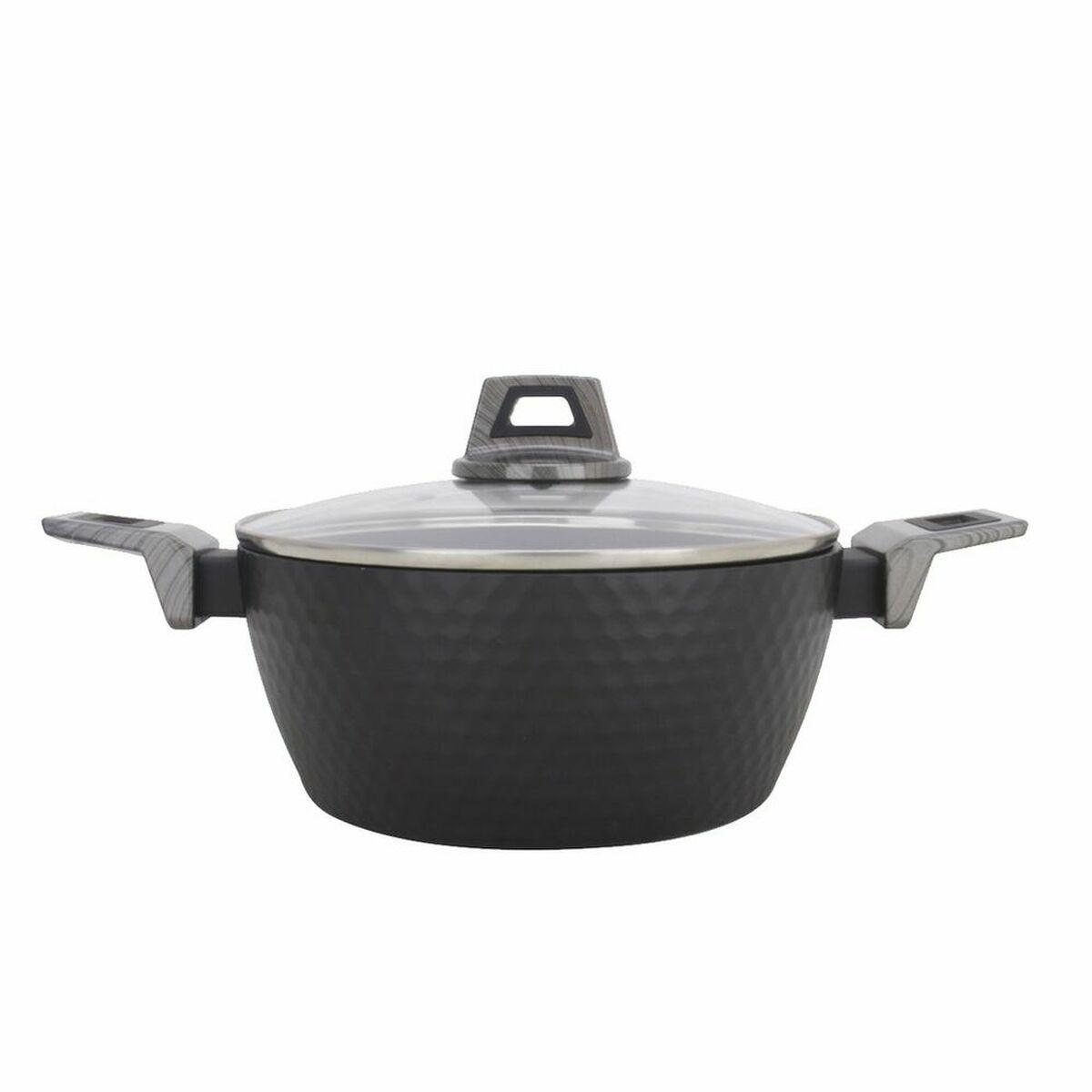 Cacerola Amercook Con Tapa Negro Aluminio (Ø 20 cm)