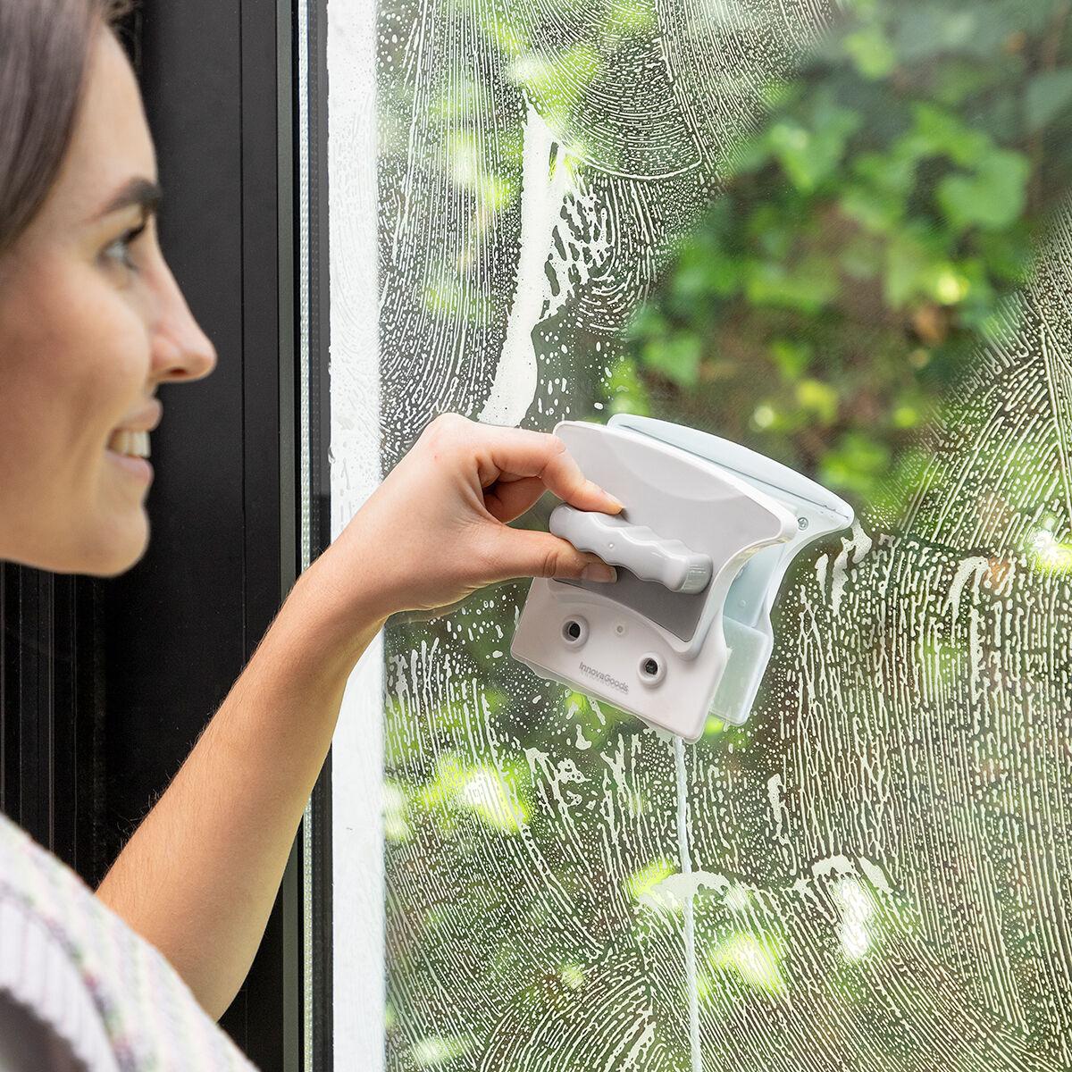 InnovaGoods limpia cristales magnetico ventanas doble cristal, limpia cristales ideal para puertas corredizas, mamparas de ducha