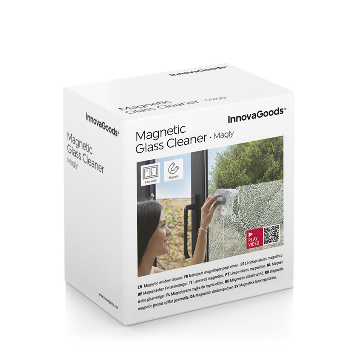 InnovaGoods limpia cristales magnetico ventanas doble cristal, limpia cristales ideal para puertas corredizas, mamparas de ducha