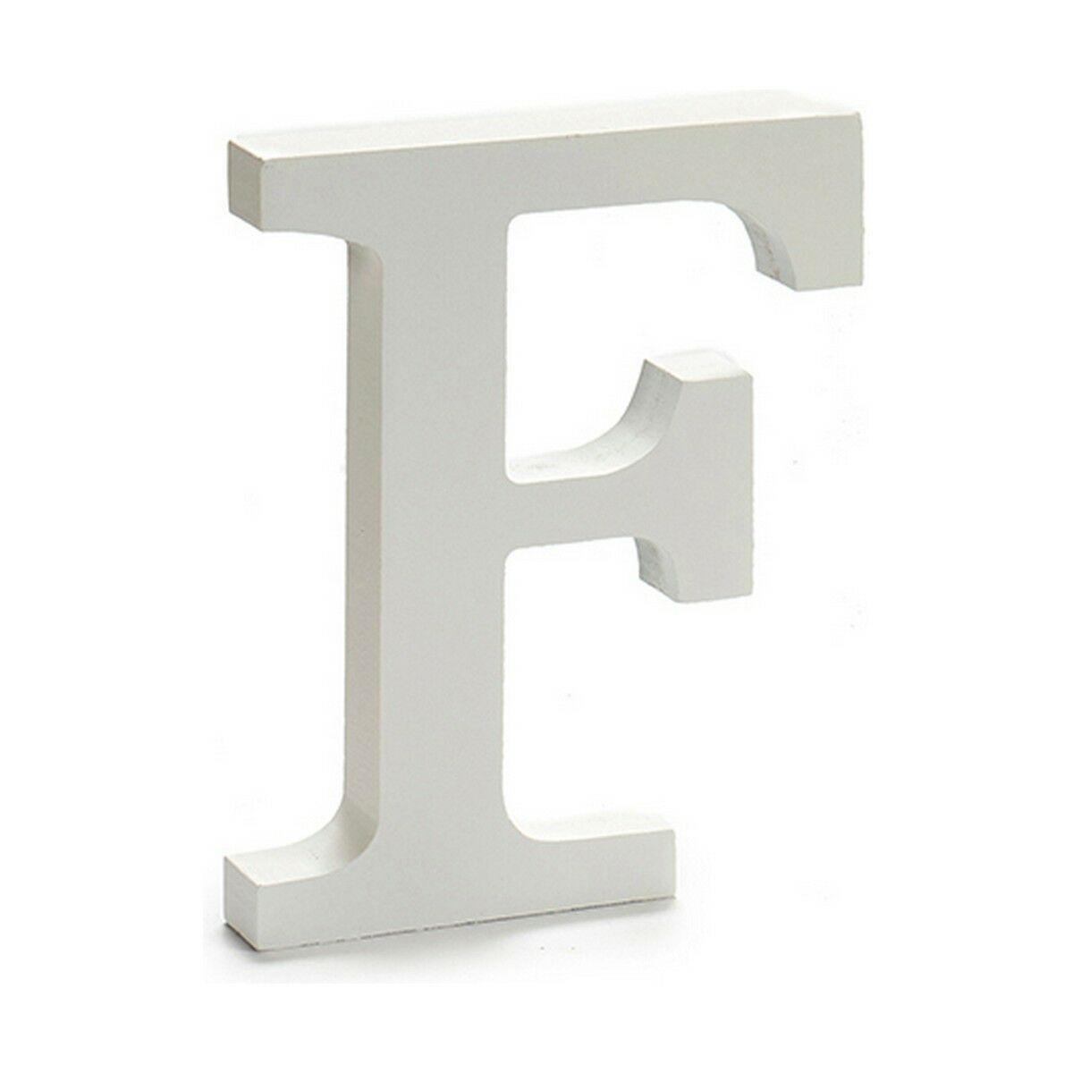 Letra Pincello F Blanco 1,8 x 21 x 17 cm (12 Unidades)