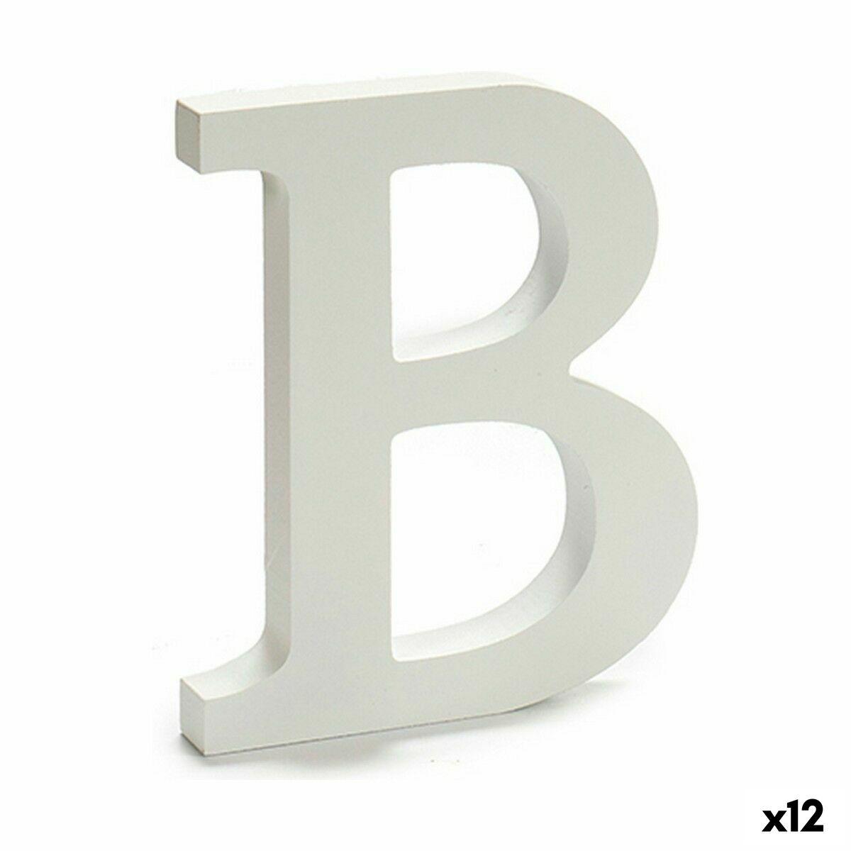 Letra Pincello B Blanco 1,8 x 21 x 17 cm (12 Unidades)
