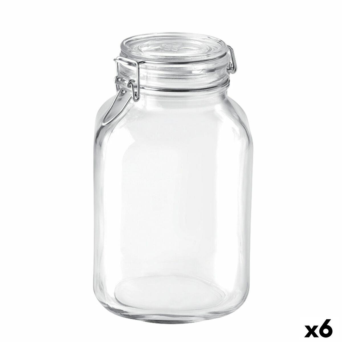 Tarro de Cristal Bormioli Rocco Fido Transparente (6 Unidades)