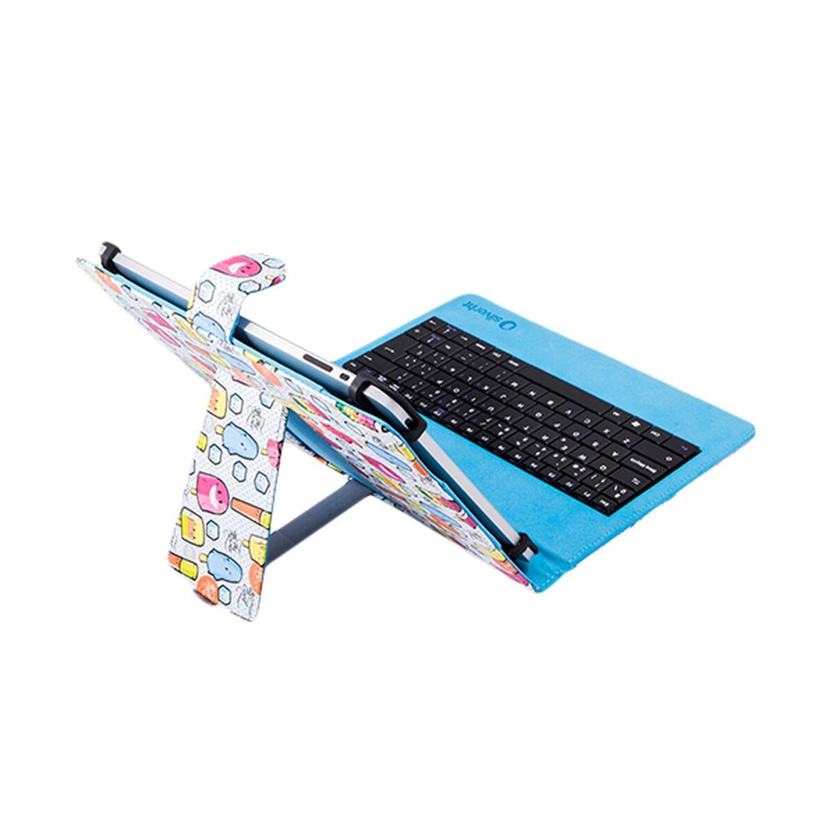 Funda para Tablet Silver HT Qwerty Español 10,1