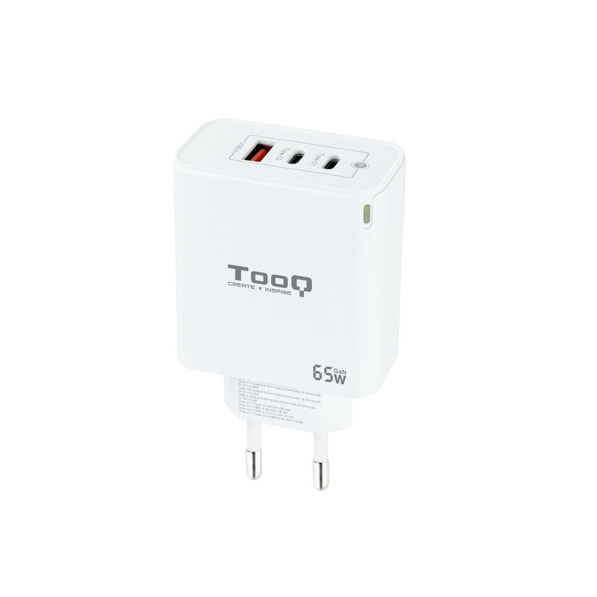 Cargador de Pared TooQ TQWC-GANQC2PD65WT 65 W