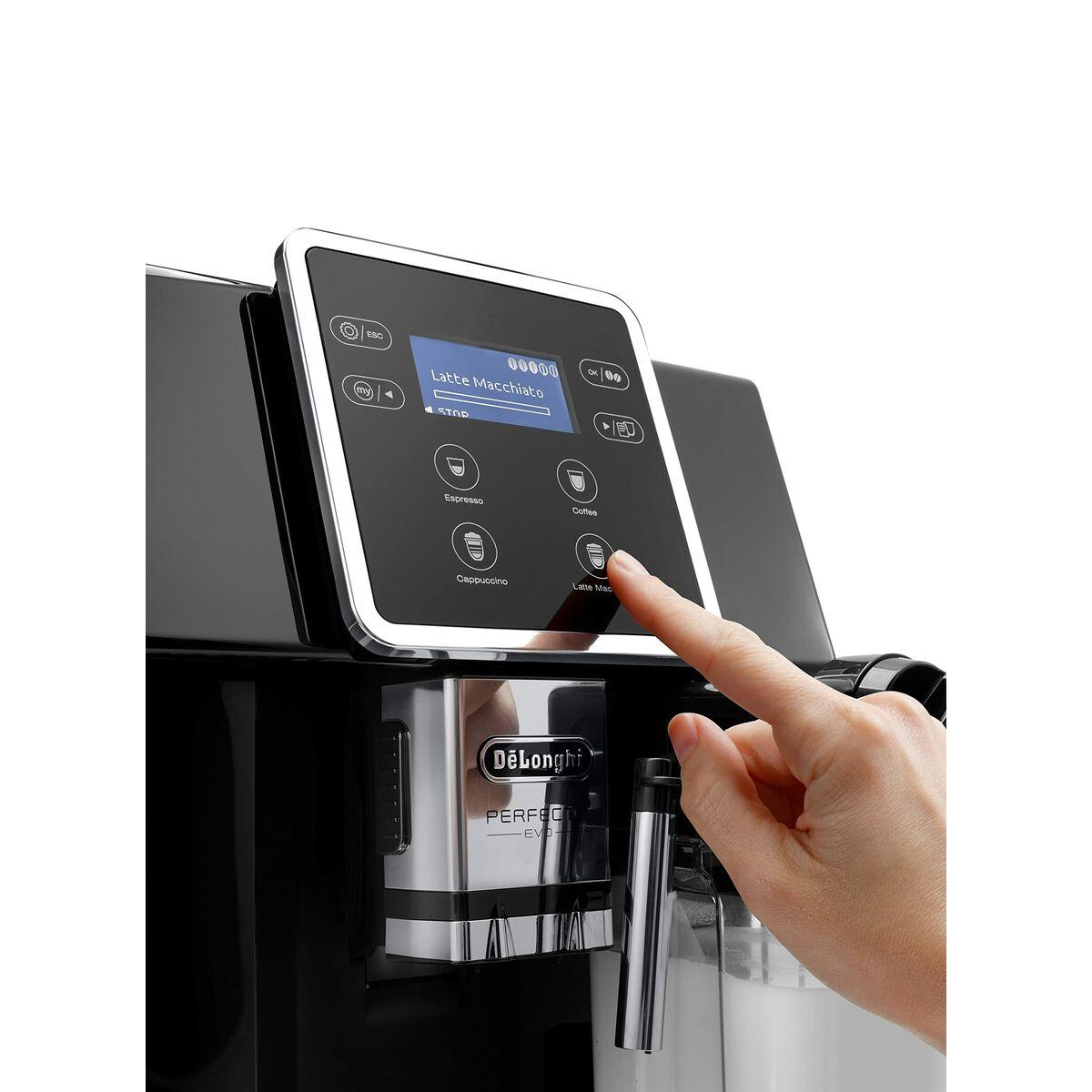 Cafetera Superautomática DeLonghi EVO ESAM420.40.B Negro 1350 W