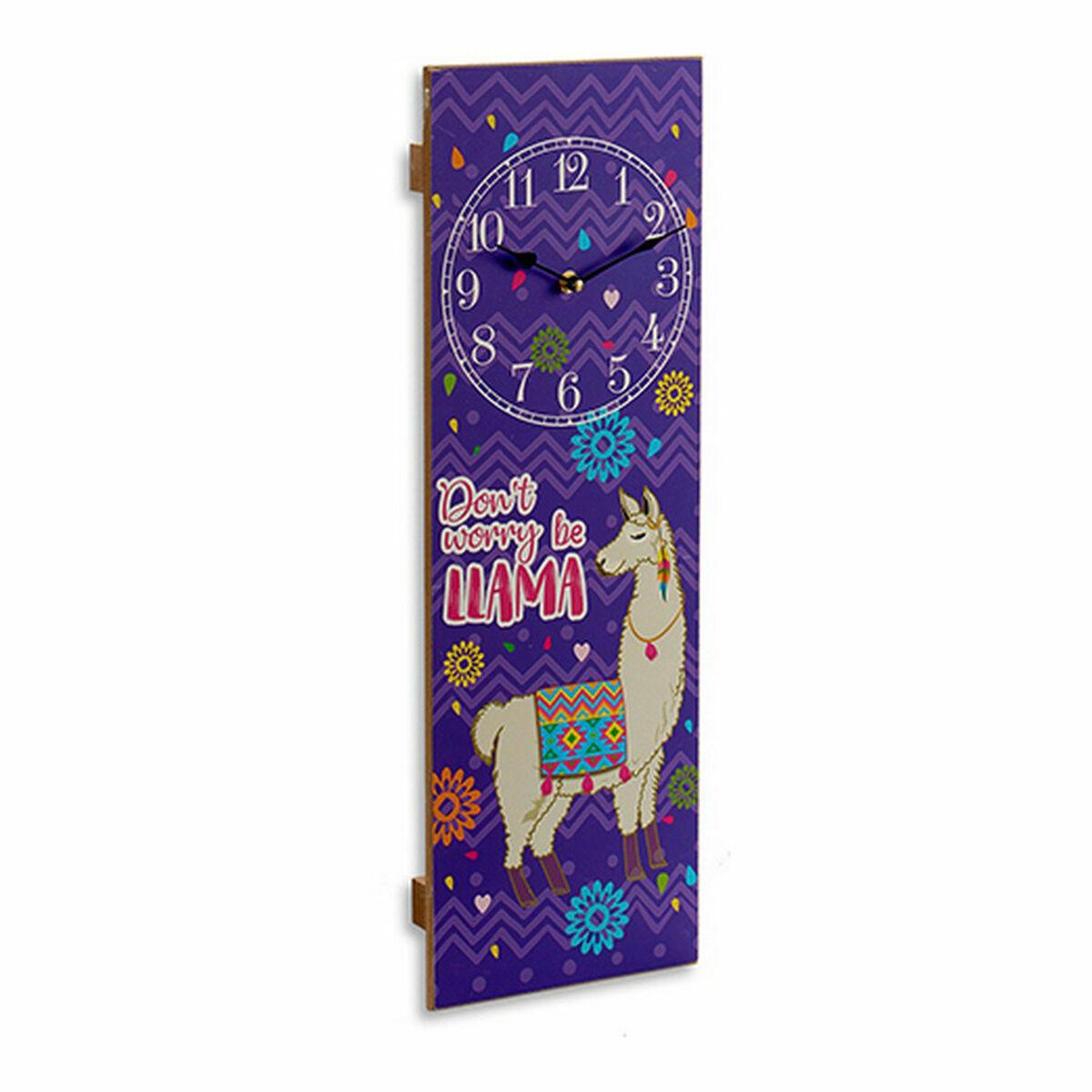 Reloj de Pared Llama 2,5 x 60 x 20 cm (12 Unidades)