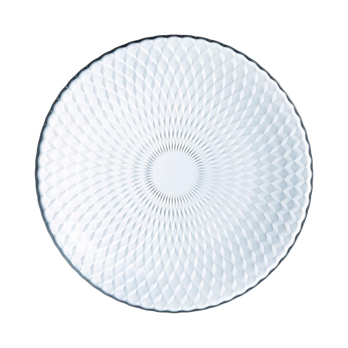 Plato Llano Luminarc Pampille Transparente Vidrio (25 cm) (24 Unidades)