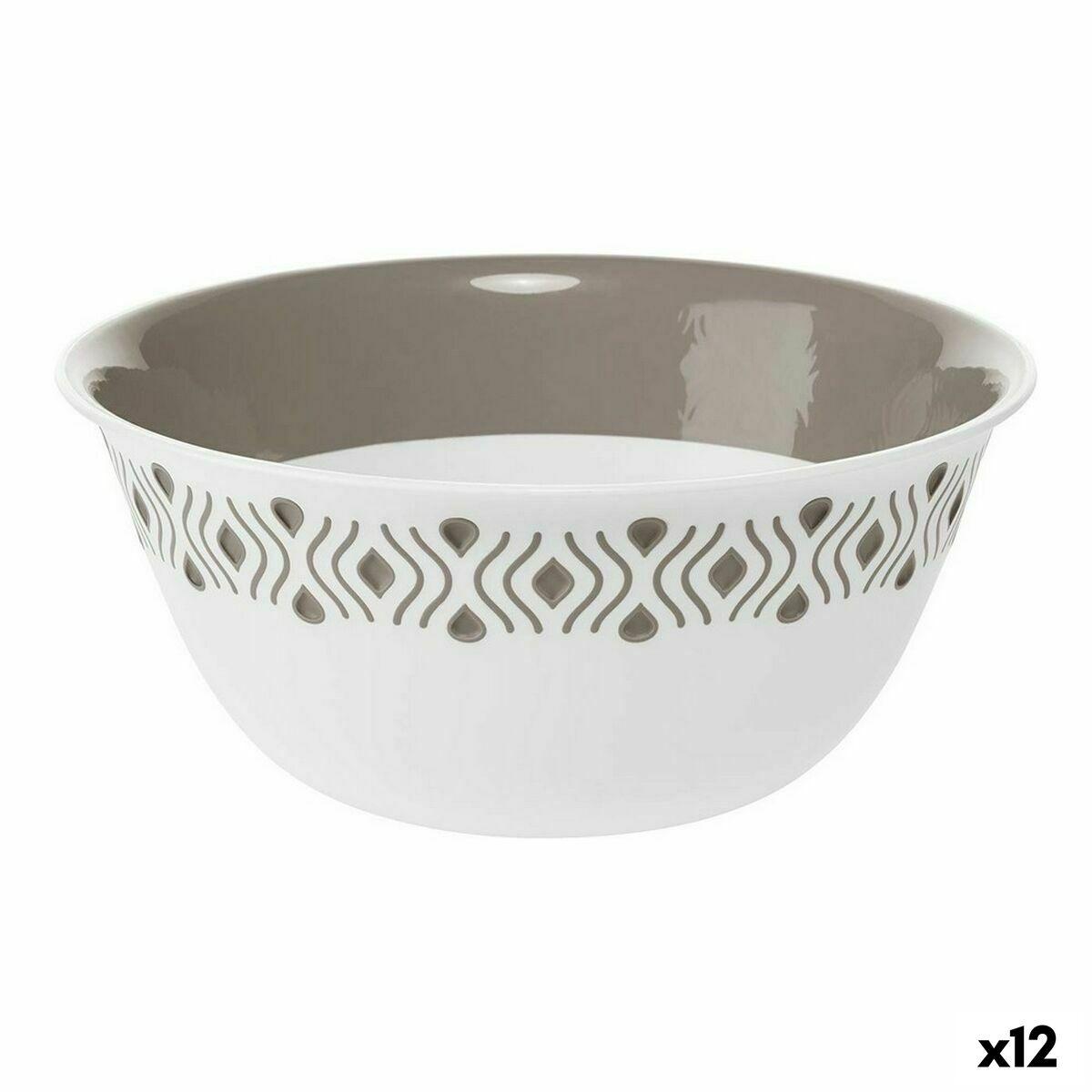 Bol para Aperitivos Stefanplast Tosca Beige Plástico 23 x 10 x 23 cm (12 Unidades)