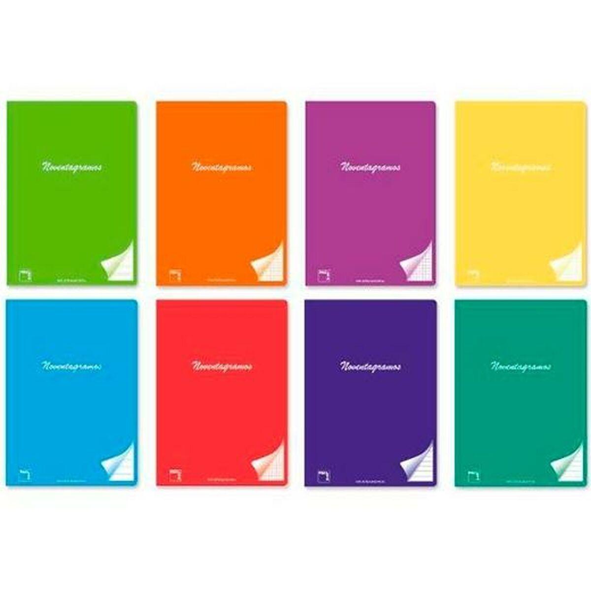 Libreta Pacsa Multicolor A4 48 Hojas 5 mm Cuadrícula impresa (6 Piezas)